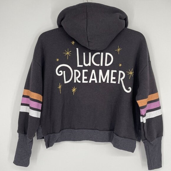 Wildfox Womens Lucid Dreamer Full Zip Front Theo Hoodie Gray Size Medium NWT‎ - Picture 5 of 9
